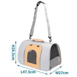 Torba transportowa dla kota lub małego psa z siatką 47.5x27x28.5cm - 8719138146499