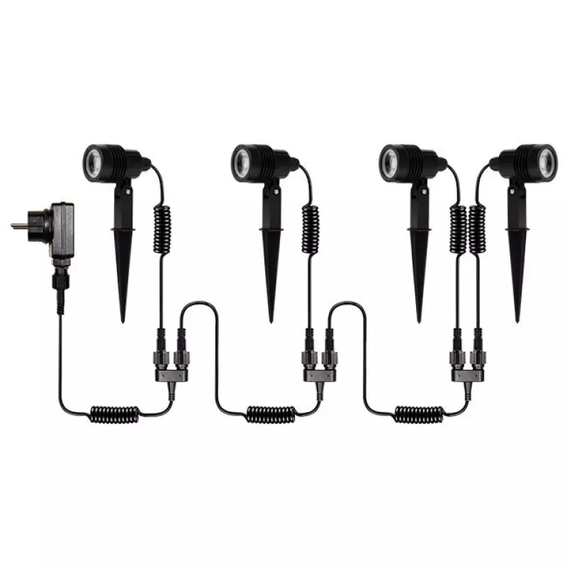 Lampa ogrodowa LED 24V Neo Xela 3000K zestaw x4-5904703029434