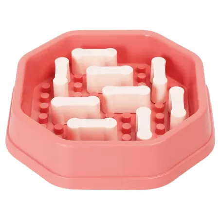 Miska spowalniająca jedzenia dla psa lub kota 490ml z przeszkodami - 8719138145249