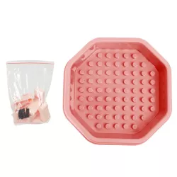 Miska spowalniająca jedzenia dla psa lub kota 490ml z przeszkodami - 8719138145249