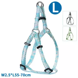 Szelki dla psa Kamuflaż Wzór Wojskowy - Rozmiar L (55-70 cm) - 8719138146321