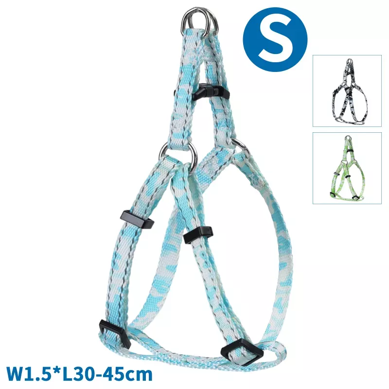 Szelki dla psa Kamuflaż - Rozmiar S (1.5x30-45cm) - 8719138146376