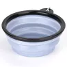 Składana 350ml miska dla psa turystyczna z karabińczykiem 12.5x5cm-8719138212255