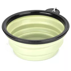 Składana 350ml miska dla psa turystyczna z karabińczykiem 12.5x5cm-8719138212255