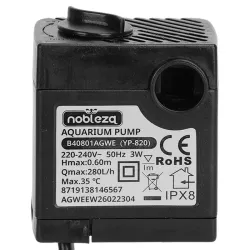 Pompa zatapialna 5W/450L z regulacją do oczka wodnego lub akwarium - 8719138146574