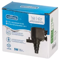 Filtr akwariowy wewnętrzny 500L/h pompa do gąbki cyrkulator wody - 8719138146710