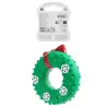 Wieniec świąteczny zabawka dla psa 12x4cm - piszczący duży gryzak - 8719138144396