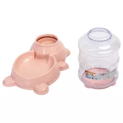Karmnik podajnik automatyczny na karmę dla psa lub kota 3,84L różowy - 8719138145256