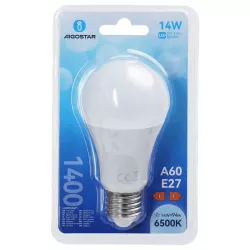 Żarówka okrągła LED A60 E27 14W barwa zimna biel 6500K jasna 1400lm - 8433325350963
