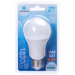 Żarówka okrągła LED A60 E27 18W barwa zimna biel 6500K jasna 1830lm - 8433325351076