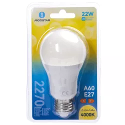 Żarówka okrągła LED A60 E27 22W barwa neutralna biel 4000K jasna 2270lm - 8433325351137