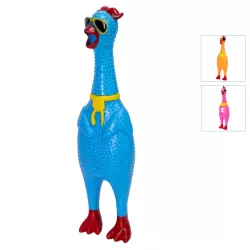 Gumowy kurczak piszcząca zabawka dla psa wysokość 33cm duży gryzak - 8719138146819