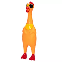 Gumowy kurczak piszcząca zabawka dla psa wysokość 33cm duży gryzak - 8719138146819