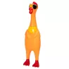 Gumowy kurczak piszcząca zabawka dla psa wysokość 33cm duży gryzak - 8719138146819