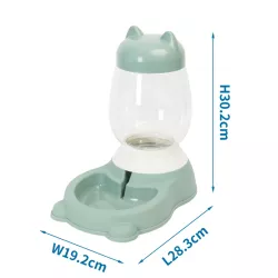 Dozownik wody o dużej pojemności 2.31L miska dla kota i psa szary - 8719138145263