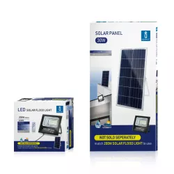 Zestaw solarny rozdzielny o mocy LED 200W naświetlacz panel oraz pilot - 8433325211905
