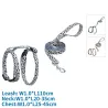 Szelki dla kota ze smyczą w panterkę długość 110 typ H 20–35/25–45cm - 8719138146260