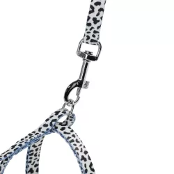 Szelki dla kota ze smyczą w panterkę długość 110 typ H 20–35/25–45cm - 8719138146260