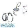 Szelki dla kota ze smyczą w kwiaty długość 110 typ H 20–35/25–45cm - 8719138146277