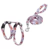 Szelki dla kota ze smyczą w kwiaty długość 110 typ H 20–35/25–45cm - 8719138146277