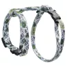 Szelki dla kota ze smyczą w kwiaty długość 110 typ H 20–35/25–45cm - 8719138146277