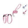 Szelki dla kota ze smyczą gładkie długość 110 typ H 20–35/25–45cm - 8719138146284