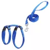Szelki dla kota ze smyczą gładkie długość 110 typ H 20–35/25–45cm - 8719138146284