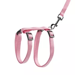 Szelki dla kota ze smyczą gładkie długość 110 typ H 20–35/25–45cm - 8719138146284