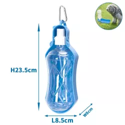 Przenośna butelka na wodę z poidłem dla zwierząt pojemność 518ml - 8719138208142