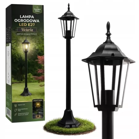 Lampa Ogrodowa stojąca słupek 100cm zewnętrzna E27 LED SŁUP-5903002036792