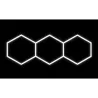 Lampa LED Hexagon 3S 128W 252x97cm zestaw 6500K - 5904703032069