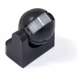 Czujnik ruchu CZARNY do LED 180st. IP44 natynkowy-5903002030233