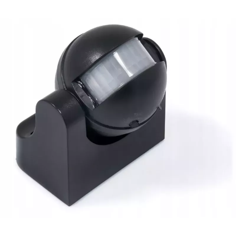 Czujnik ruchu CZARNY do LED 180st. IP44 natynkowy-5903002030233