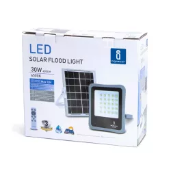 Zestaw solarny o mocy LED 30W halogen rozdzielny panel oraz pilot - 8433325211981