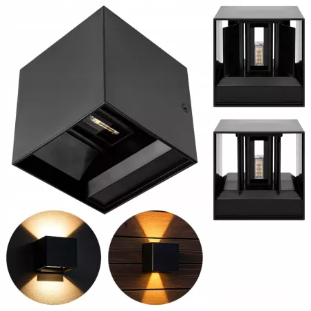 Kinkiet zewnętrzny lampa ogrodowa zewnętrzna elewacyjna ścienna G9 LED-5904703019053