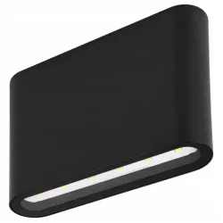 Kinkiet ogrodowy zewnętrzny nowoczesny czarny zintegrowane źródło LED 6 W-5904703019695