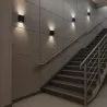 Kinkiet ogrodowy zewnętrzny nowoczesny czarny zintegrowane źródło LED 6 W-5904703019695