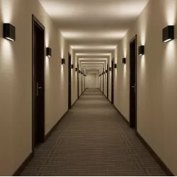 Kinkiet ogrodowy zewnętrzny nowoczesny czarny zintegrowane źródło LED 6 W-5904703019695