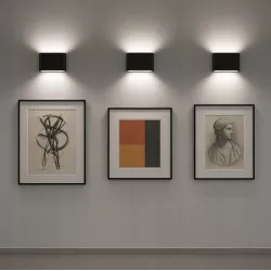 Kinkiet ogrodowy zewnętrzny nowoczesny czarny zintegrowane źródło LED 6 W-5904703019695