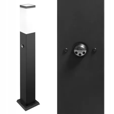 Lampa LED stojąca Ogrodowa słupek 65cm CZUJNIK RUCHU PIR zewnętrzna E27 LED-5908263380493
