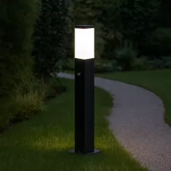 Lampa LED stojąca Ogrodowa słupek 65cm CZUJNIK RUCHU PIR zewnętrzna E27 LED-5908263380493