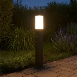 Lampa LED stojąca Ogrodowa słupek 65cm CZUJNIK RUCHU PIR zewnętrzna E27 LED-5908263380493