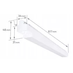 Lampa szynowa LED oprawa halogenowa 30W 60cm 4000K BIAŁA-5904703001911