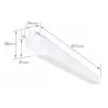 Lampa szynowa LED oprawa halogenowa 30W 60cm 4000K BIAŁA-5904703001911