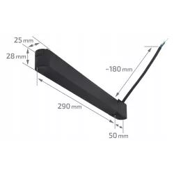 ZASILACZ MAGNETYCZNY DO SYSTEMU LUXO 48V 100W CZARNY-5904703005117