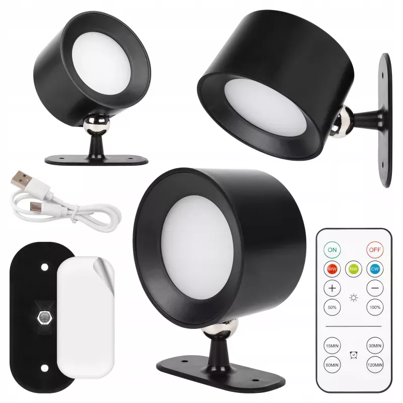 Kinkiet Lampa ścienna CCT na akumulator magnes na ścianę-5904703021063