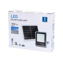 Zestaw solarny o mocy LED 100W halogen rozdzielny panel oraz pilot - 8433325212001