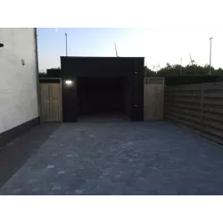 KINKIET ZEWNĘTRZNY LAMPA ELEWACYJNA OGRODOWA LED 12W CZUJNIK IP65 ALUMINIUM-5904703002338