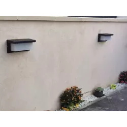 KINKIET ZEWNĘTRZNY LAMPA ELEWACYJNA OGRODOWA LED 12W CZUJNIK IP65 ALUMINIUM-5904703002338