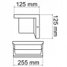 KINKIET ZEWNĘTRZNY LAMPA ELEWACYJNA OGRODOWA LED 12W CZUJNIK IP65 ALUMINIUM-5904703002338